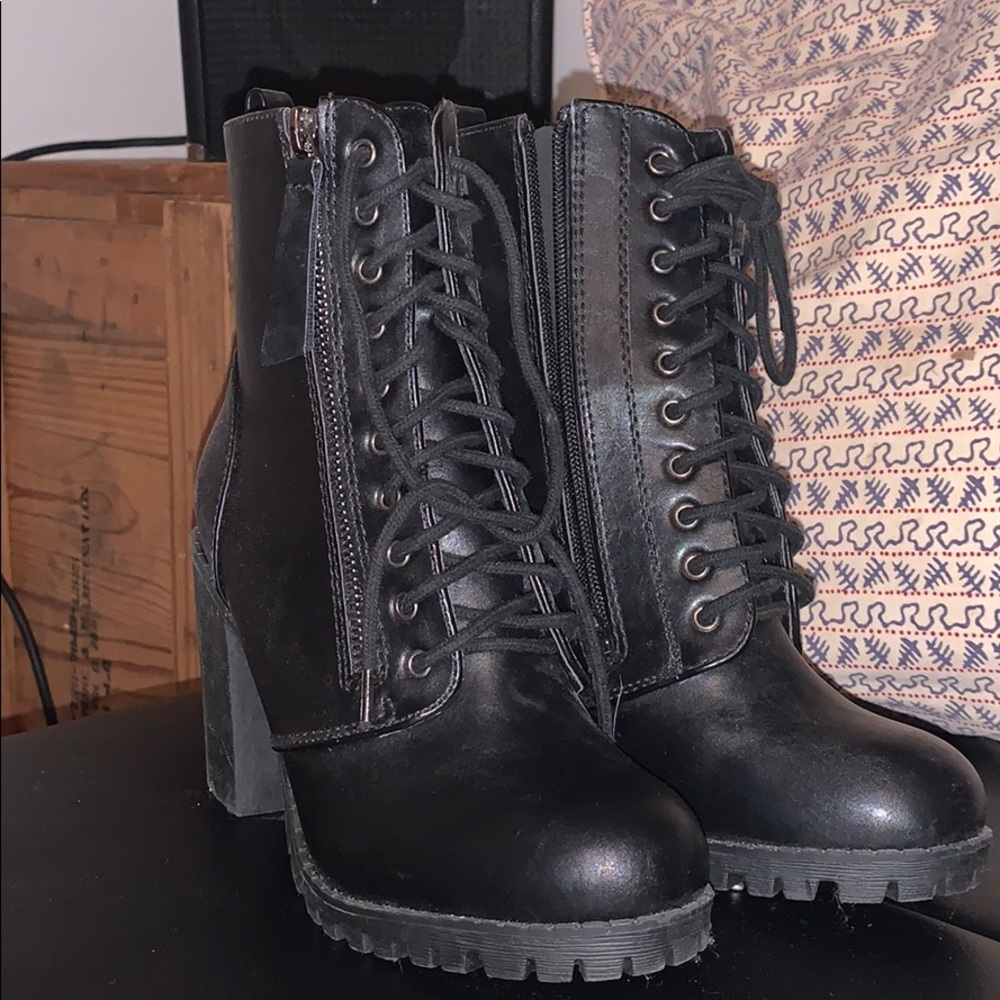 Black ankle boots